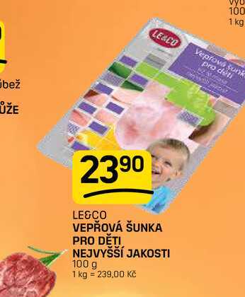 VEPŘOVÁ ŠUNKA PRO DĚTI NEJVYŠŠÍ JAKOSTI 100 g