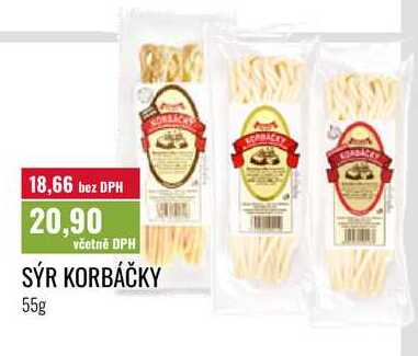 SÝR KORBÁČKY, 55g  