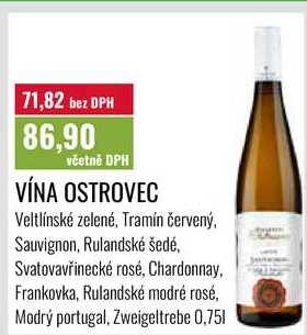 VÍNA OSTROVEC, 0,751 