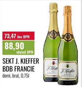 SEKT J. KIEFFER BDB FRANCIE 0,75l 