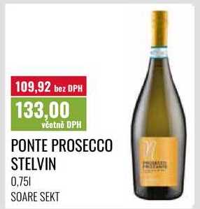 PONTE PROSECCO STELVIN, 0,751 SOARE SEKT