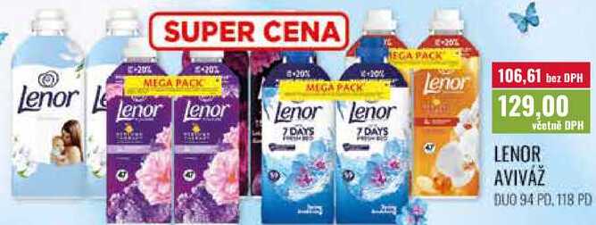 LENOR AVIVÁŽ DUO 94 PD, 118 PD