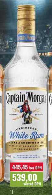 Captain Morgan White Rum 1l