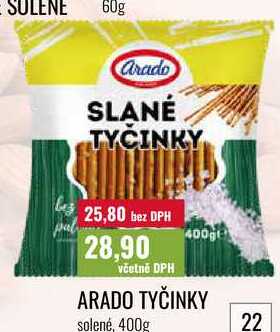 ARADO TYČINKY solené, 400g