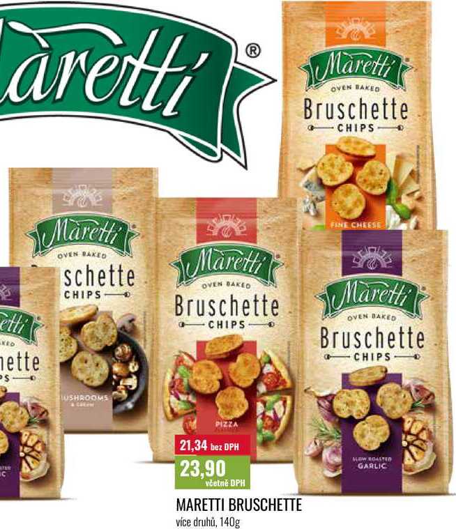 MARETTI BRUSCHETTE, více druhů, 140g