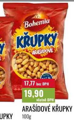 ARAŠÍDOVÉ KŘUPKY, 100g