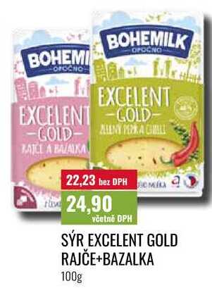 SÝR EXCELENT GOLD RAJČE+BAZALKA, 100g