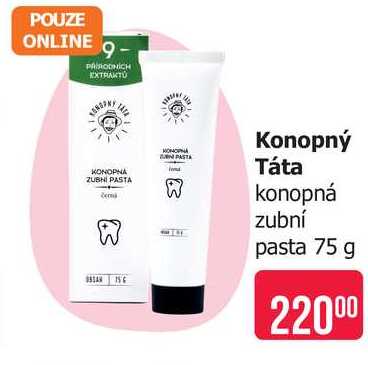Konopný Táta konopná zubní pasta 75 g