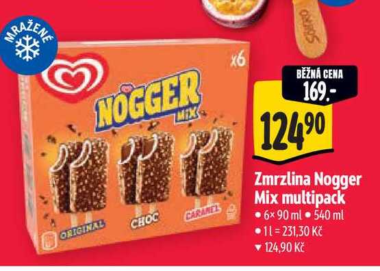 Zmrzlina Nogger Mix multipack 6x90 ml