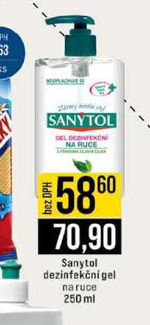 Sanytol dezinfekčni gel na ruce 250 ml