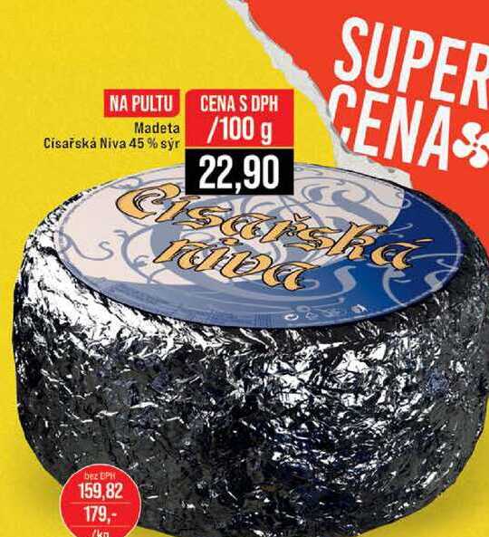 Madeta Císařská Niva 45 % sýr 100g