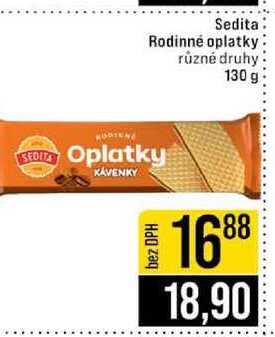 Sedita Rodinné oplatky různé druhy 130 g