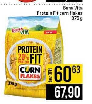 Bona Vita Protein Fit corn flakes 375 g