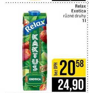 Relax Exotica různé druhy 1l