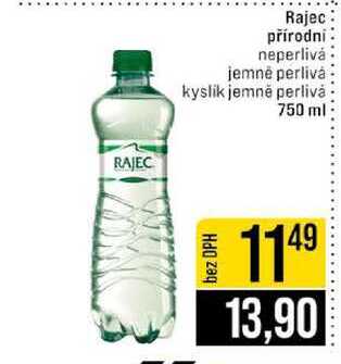 Rajec přírodní neperlivá jemné perlivá kyslik jemné perlivá 750 ml