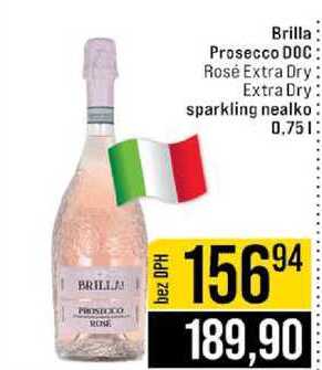 Brilla Prosecco DOC Rosé Extra Dry Extra Dry sparkling nealko 0.75l
