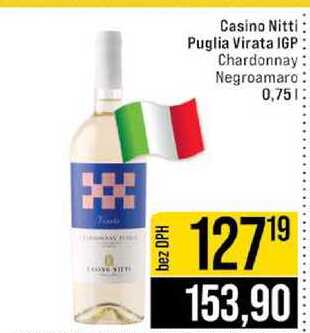 Casino Nitti Puglia Virata IGP Chardonnay Negroamaro 0,75l