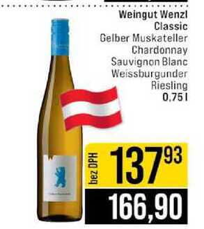 Weingut Wenzl Classic Gelber Muskateller Chardonnay Sauvignon Blanc Weissburgunder Riesling 0,75l