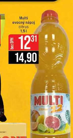 Multi ovocný nápoj citrus 1,5l