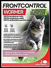 FRONTCONTROL WORMER tablety pro kočky (4 kg)