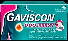 Gaviscon Duo Efekt 250 mg/106,5 mg/187,5 mg