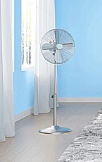 STOJANOVÝ VENTILÁTOR SV 45-40, VZHLED CHROMU, PR. 40 CM