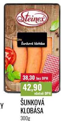 ŠUNKOVÁ KLOBÁSA 300g
