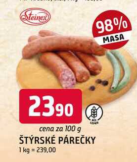 ŠTÝRSKÉ PÁREČKY 100g