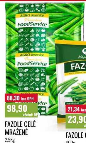 FAZOLE CELÉ MRAŽENÉ 2,5Kg
