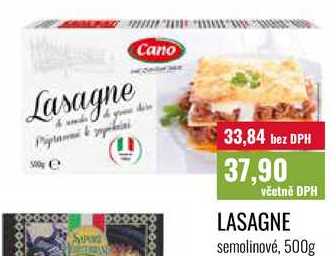 LASAGNE semolinové, 500g 