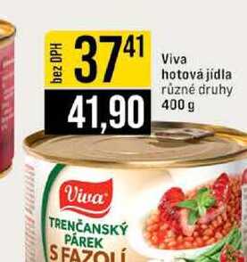 Viva hotová jídla různé druhy 400 g 