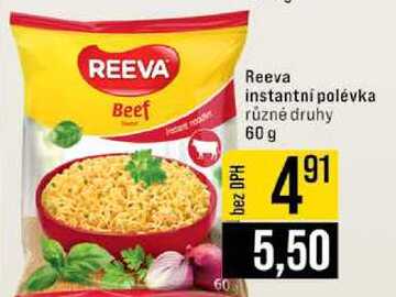 Reeva instantni polévka různé druhy 60 g