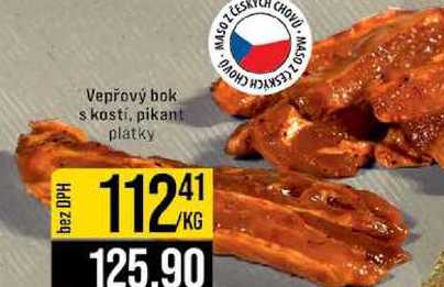 Vepřový bok s kosti, pikant platky 1kg