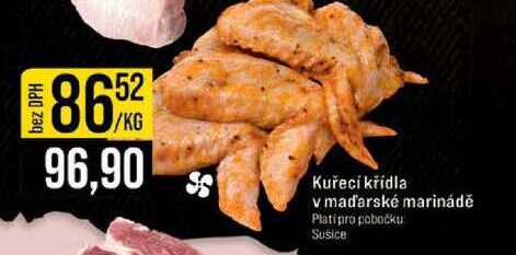 Kuřecí křídla v maďarské marinádě 1kg