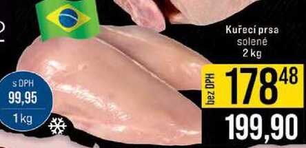 Kuřecí prsa solené 2 kg 