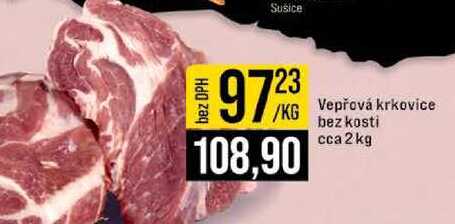 Vepřová krkovice bez kosti cca 2kg 