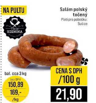 Salám polský točený 100g