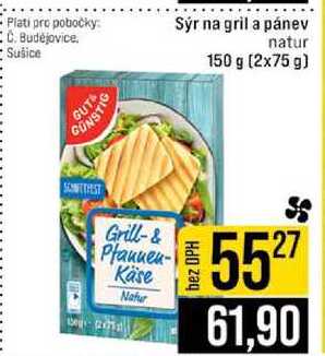 Sýr na gril a pánev natur 150 g (2x75 g) 