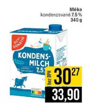 Mléko kondenzované 7,5% 340 g 