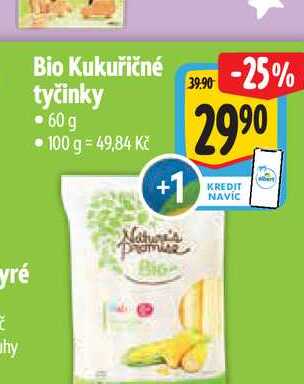 Bio Kukuřičné tyčinky 60 g