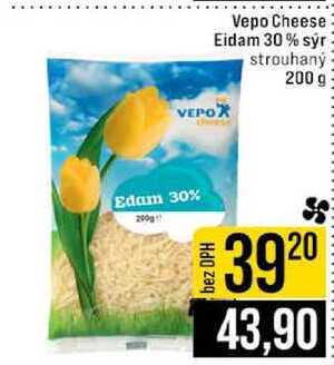 Vepo Cheese Eidam 30% sýr strouhaný 200 g 