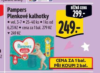 Pampers Plenkové kalhotky vel. 3-7 25-40 ks