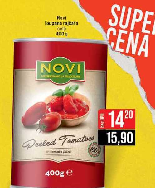 Novi loupaná rajčata celá 400 g