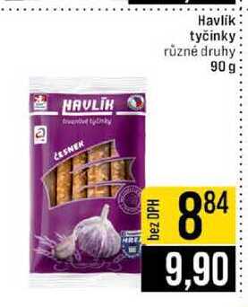 Havlík tyčinky různé druhy 90 g