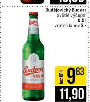 Budějovický Budvar světlé výčepní 0,5l