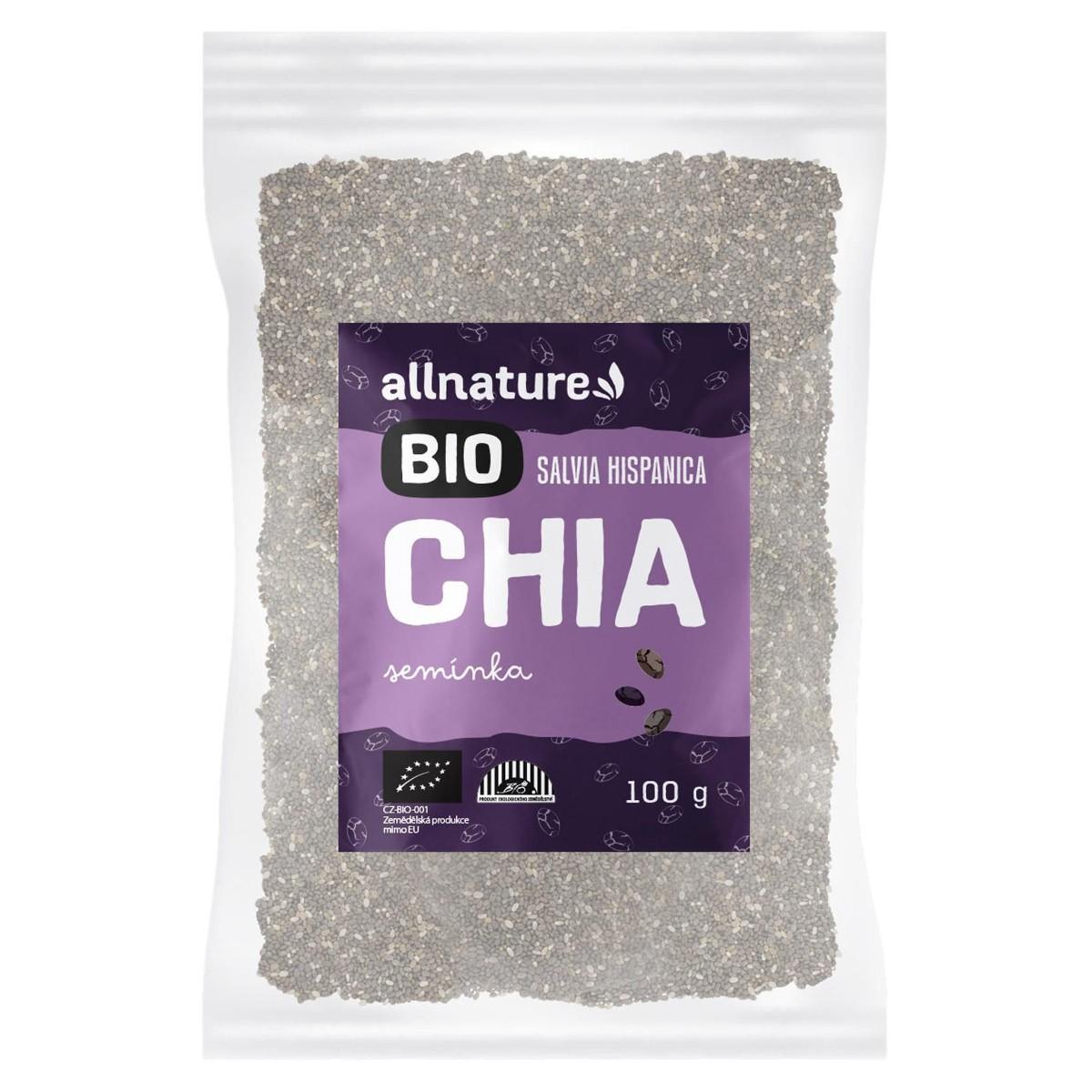 Allnature BIO chia semínka, 100 g
