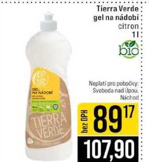 Tierra Verde gel na nádobi citron 1l