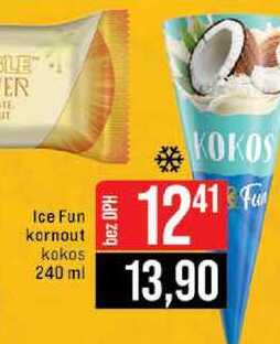 Ice Fun kornout kokos 240 ml