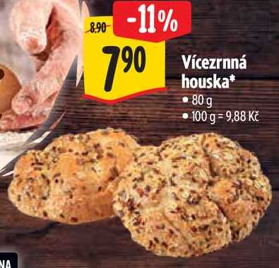 Vícezrnná houska, 80 g