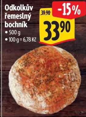 Odkolkův řemeslný bochník, 500 g